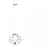 Modern LED Chandelier Warm Dimmable Light Adjustable Height-1