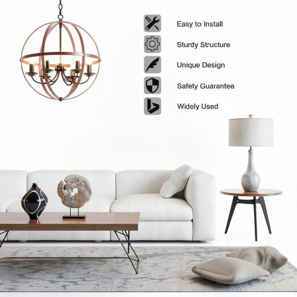 Pavo Spherical Ceiling Lamp Iron Adjustable Industrial-5