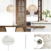 Pavo Handwoven Paper Pendant Light Adjustable Height Home-8