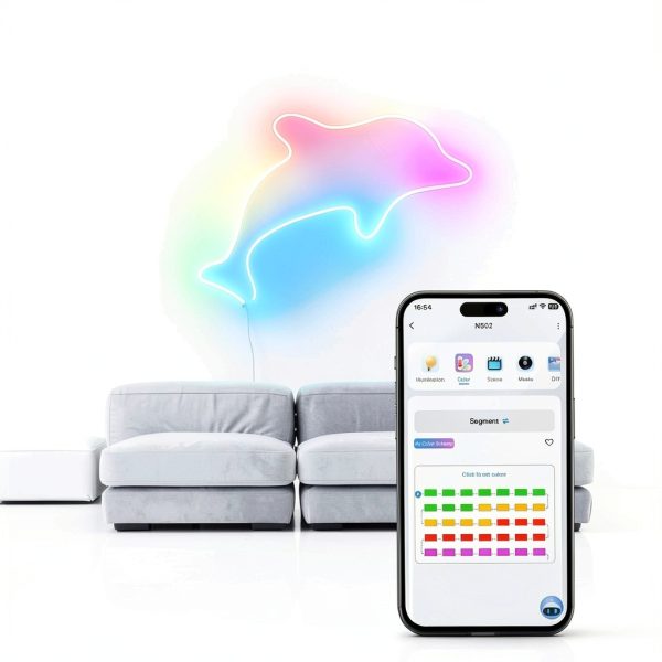 Neewer Smart AI RGB LED Strip Lights App Voice Control-2