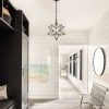 Moravian Star Pendant Light Seeded Glass Black Modern-3