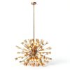 Modern Butterfly Chandelier Gold Globe 14 Light Dining Room-5
