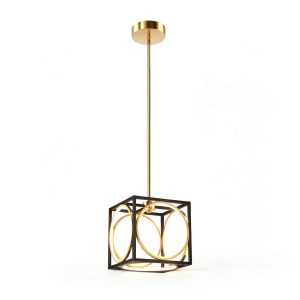 Cube LED Pendant Light Modern Design Dimmable Kitchen-0