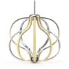 Modern LED Pendant Light Dimmable Warm White Chrome Finish-0