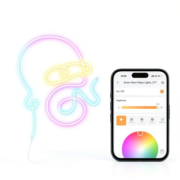 Linkind Neon Rope Light Flexible Smart LED Strip Colors-8