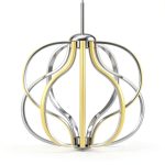 Modern LED Chandelier Warm Dimmable Light Adjustable Height-0