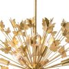 Modern Butterfly Chandelier Gold Globe 14 Light Dining Room-9
