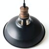 Industrial Pendant Light Metal Matte Black Hollow Design-4
