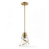 Modern Gold Pendant Light Elegant Design Adjustable Height-8