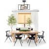 Farmhouse Ceiling Light Black Adjustable Frames Rustic Style-2