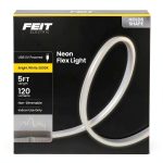 Pavo 5ft USB White Neon Flex Light Indoor Decor-0