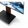 Pavo V3 SW TV Stand Swivel Function Satin Black White Walnut-10