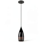 Westinghouse Mini Pendant Black Glass Adjustable Lighting-0