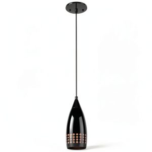 Westinghouse Mini Pendant Black Glass Adjustable Lighting-0