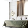 Modern LED Pendant Light Dimmable Warm White Chrome Finish-3