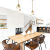 Modern Gold Pendant Light Elegant Design Adjustable Height-1