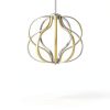 Modern LED Pendant Light Dimmable Warm White Chrome Finish-7