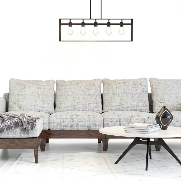 Metal Chandelier Modern Iron Design 5 Light Pendant Lamp-7