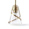 Modern Gold Pendant Light Elegant Design Adjustable Height-9