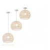 Pavo Handwoven Paper Pendant Light Adjustable Height Home-5