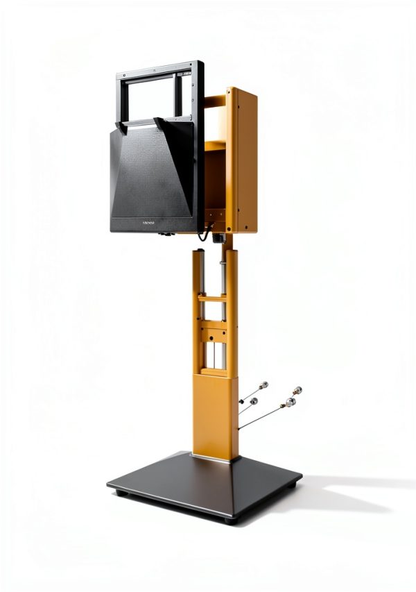 Pavo V3 SW TV Stand Swivel Function Satin Black White Walnut-9
