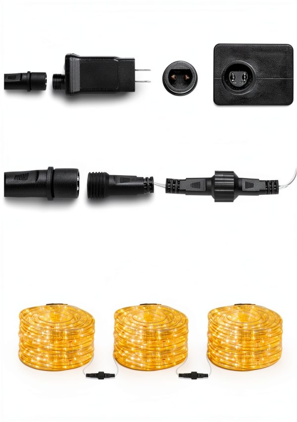 Pavo LED Rope Light 32ft Warm White IP65 Waterproof-5