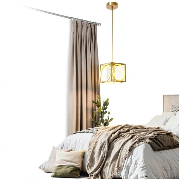 Cube LED Pendant Light Modern Design Dimmable Kitchen-3