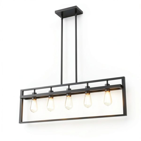 Metal Chandelier Modern Iron Design 5 Light Pendant Lamp-1