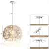 Pavo Handwoven Paper Pendant Light Adjustable Height Home-2