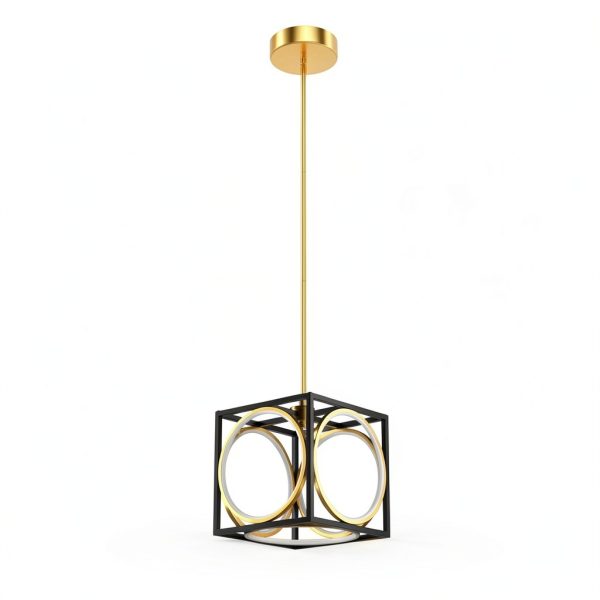 Cube LED Pendant Light Modern Design Dimmable Kitchen-9