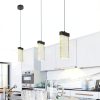 Pavo Crystal Pendant Light 3 Pack Dimmable LED Kitchen-4