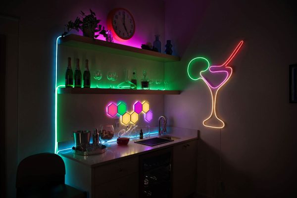 GE Cync Neon Shape Light Smart LED Strip Color Changing-3