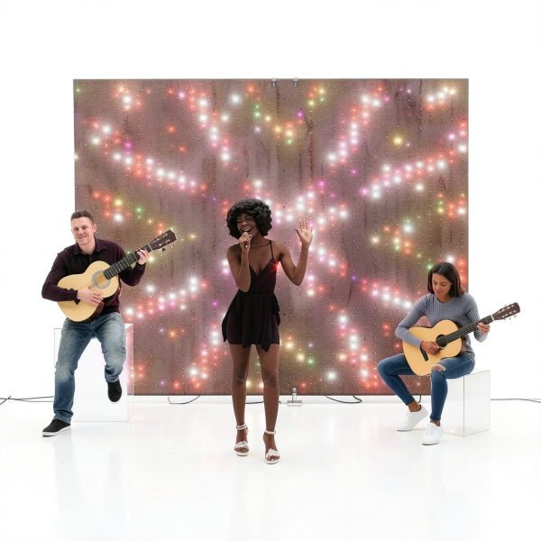 Twinkly Lightwall LED Backdrop for Performers Live Streaming-4