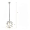 Modern LED Pendant Light Dimmable Warm White Chrome Finish-2