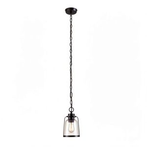 Roth Outdoor Pendant Light Rustic Vintage Hardwired Bronze-0