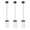 Pavo Crystal Pendant Light 3 Pack Dimmable LED Kitchen-0