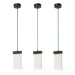 Pavo Crystal Pendant Light 3 Pack Dimmable LED Kitchen-0