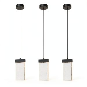 Pavo Crystal Pendant Light 3 Pack Dimmable LED Kitchen-0