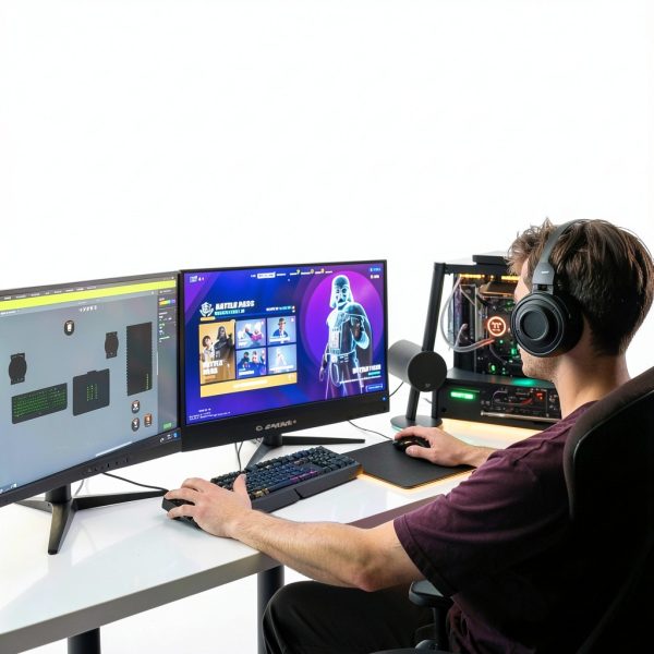Gaming Streaming Battlestation Bundle RGB Lighting Setup-7