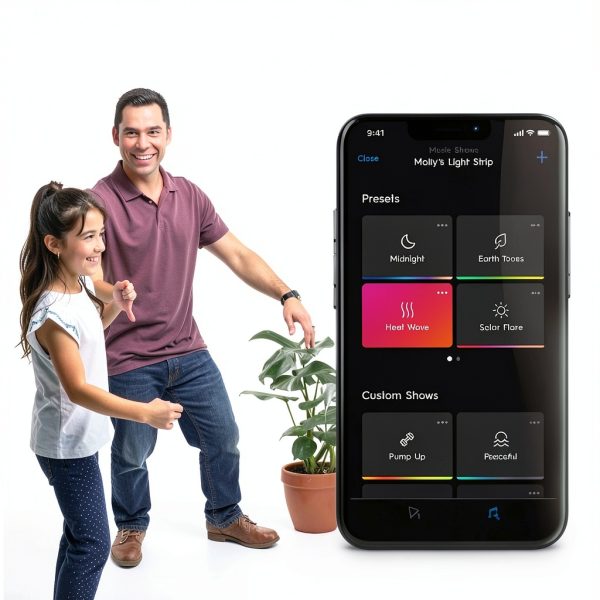 Cync Outdoor LED Strip Lights Color Music Sync Voice Control-4
