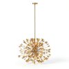 Modern Butterfly Chandelier Gold Globe 14 Light Dining Room-4