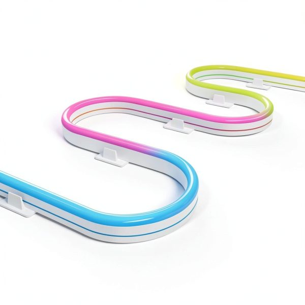 Feit Electric Smart Neon Flex Light RGBIC 10ft Wall-1
