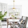 Brass Pendant Light Modern Design Frosted Glass Shade-1
