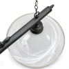 Pavo Billiard Table Light Black White Glass Metal Design-2