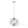 Modern LED Pendant Light Dimmable Warm White Chrome Finish-9