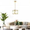 Cube LED Pendant Light Modern Design Dimmable Kitchen-2