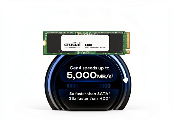 Crucial E100 480GB PCIe 4.0 NVMe SSD - 2280 M.2 Internal Drive-4